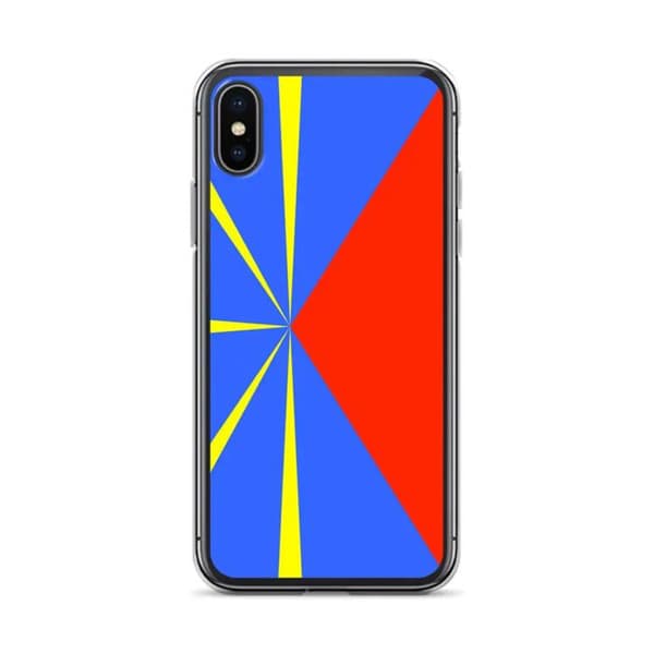 iPhone Case - Réunion Flag - iPhone XS Max - Flexible - Multicolor - Vertical Flerfärgad