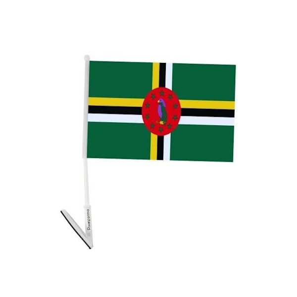 Selvklæbende flag Dominica 10 stykker 14x21cm