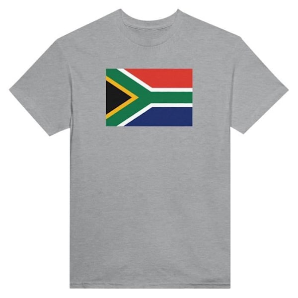 Sydafrika Flag T-shirt i grå farve Grå S