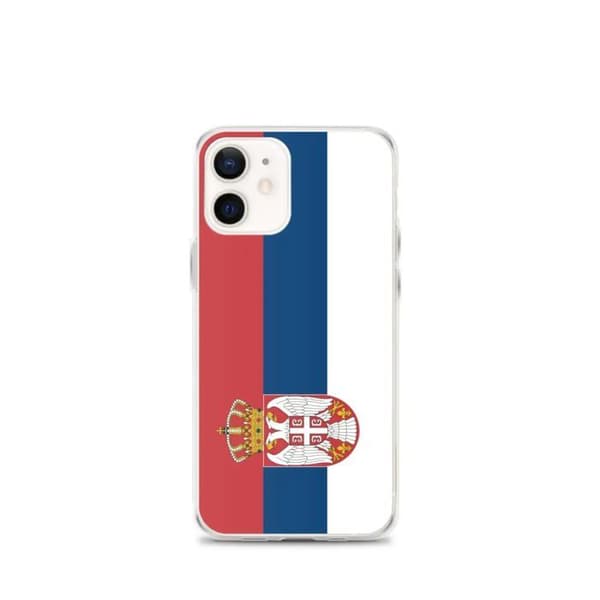Coque Telefonflagga Serbien - iPhone 12 mini Flerfärgad