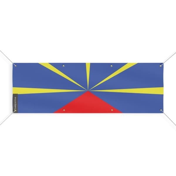 Reunion-lippulippu 8 silmukkaa 50x150 cm