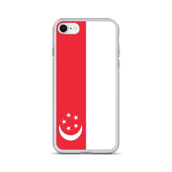Coque - PIXELFORMA - iPhone 6S - Singapores flag - Blødt silikon - Fuld beskyttelse Drapeau de Singa