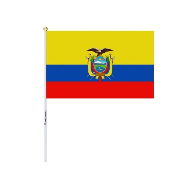 Partier Mini Flag of Ecuador 14x21cm i 100 stykker