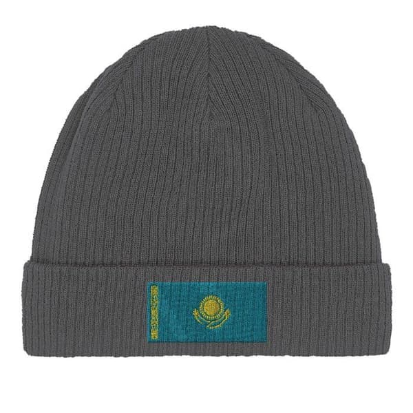 Bonnet Lippu Kazakstan Harmaana Grå