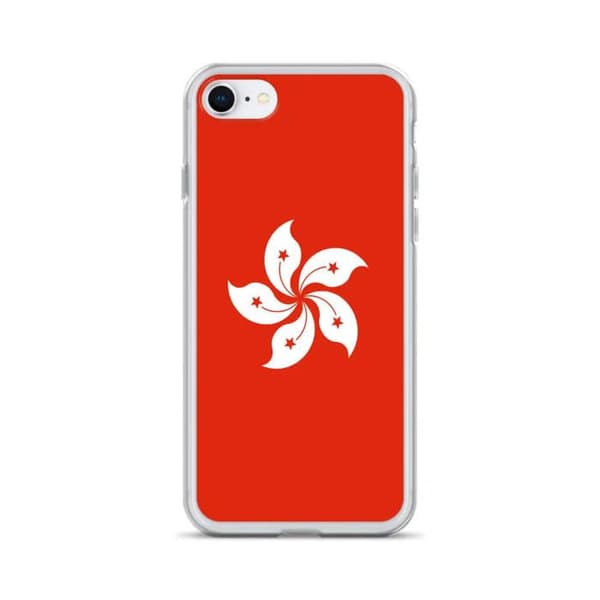Mobilskal Hongkongflagga - iPhone 8 Plus Flerfärgad