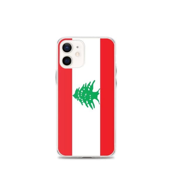 Coque Telefon Flag Libanon - iPhone 12 mini Flerfärgad