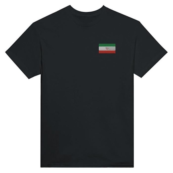 Iran Flag -kirjonta T-paita mustana Svart XL