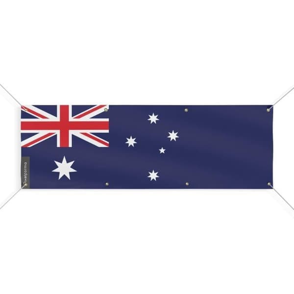 Australiens flagga Banner 8 öljetter 150x450 cm
