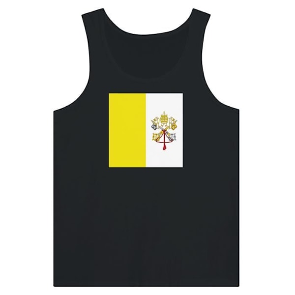 Vatican Flag Tank Top i sort Svart jag