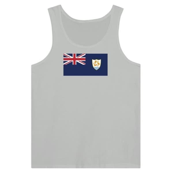 Anguilla Flag Tank Top i Grå Grå M