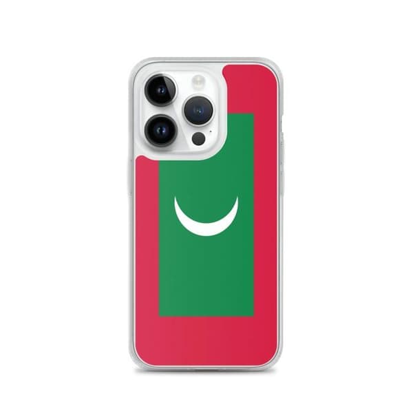 Telefonfodral Flagga Maldiverna - iPhone 14 Pro Flerfärgad