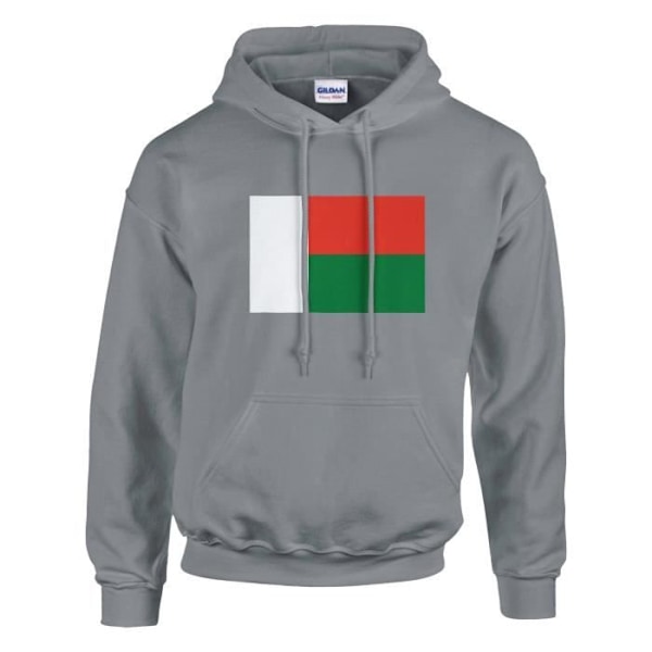 Madagascar Flag -huppari harmaalla Grå XXL