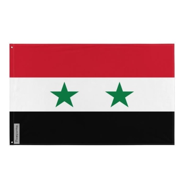 Syriens flag 192x288cm i polyester