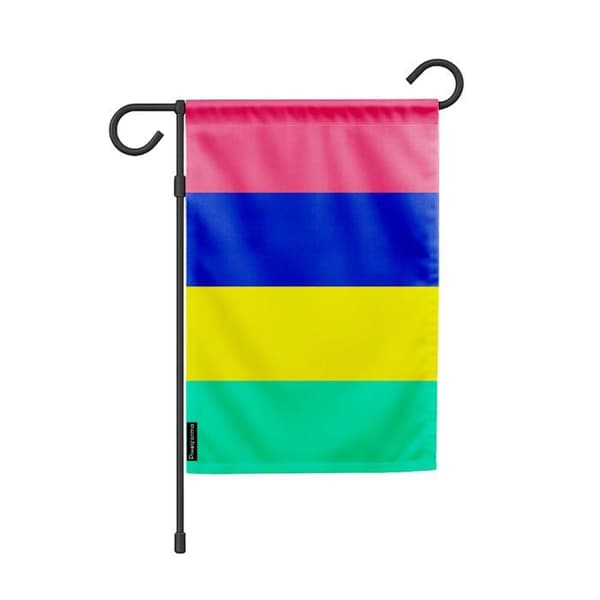 Flag - Mauritius - 32 x 47.5 cm - Polyester - Double-sided print - Multicolored Flerfärgad