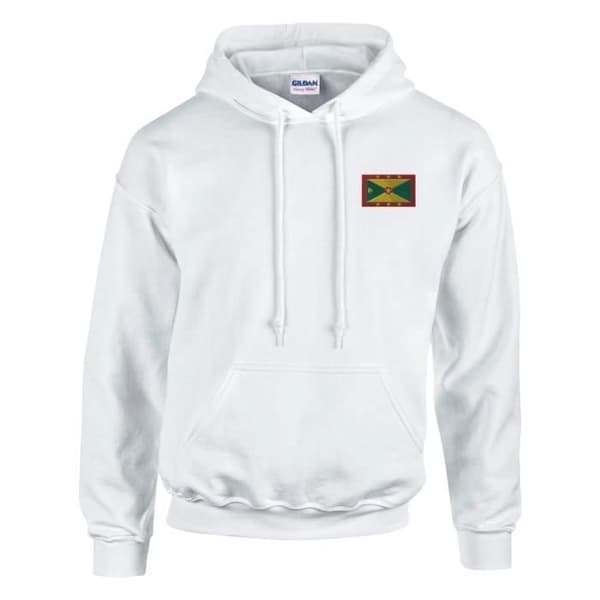 Hættetrøje - PIXELFORMA - Grenadeflag - Bomuld og polyester - Justerbar - Holdbar Vit jag