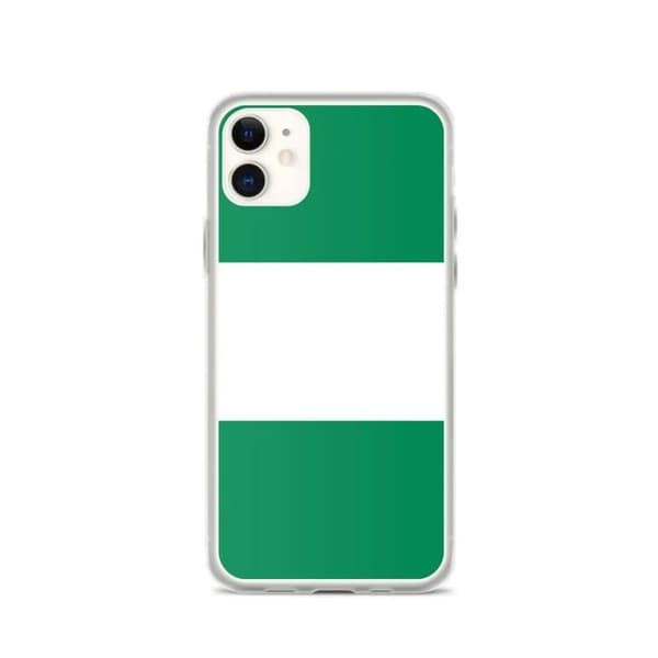 iPhone cover - Nigeria flag - iPhone 11 - Blød silikone - Let design - Grøn Grön