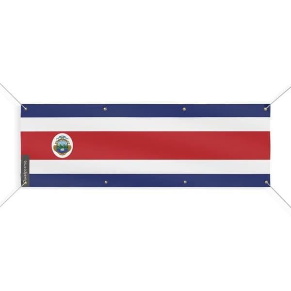 Costa Rican lippubanneri 8 silmukkaa 40x120 cm