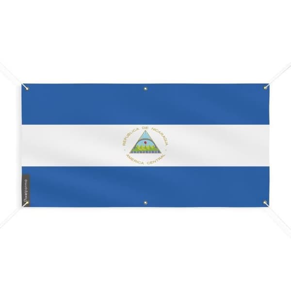 Nicaraguan lippubanneri 6 silmukkaa 50x100cm polyesteriä
