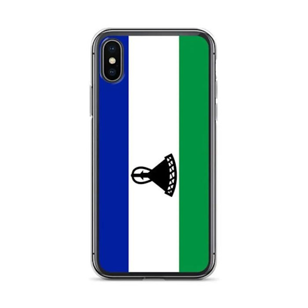 Coque - PIXELFORMA - iPhone X - Lesotho flag - Flexibel - Fullständigt skydd Lesothos flagga