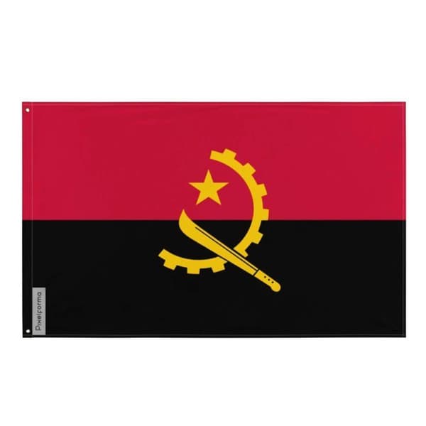 Angolan lippu 60 x 90 cm Flerfärgad