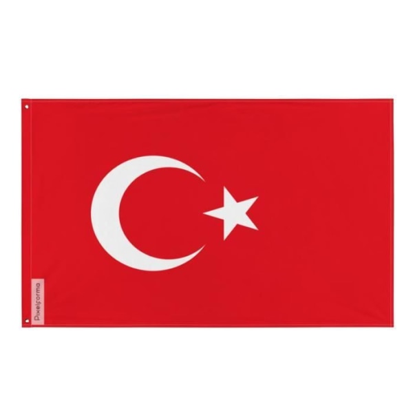 Turkiet flagga 160x240cm i polyester