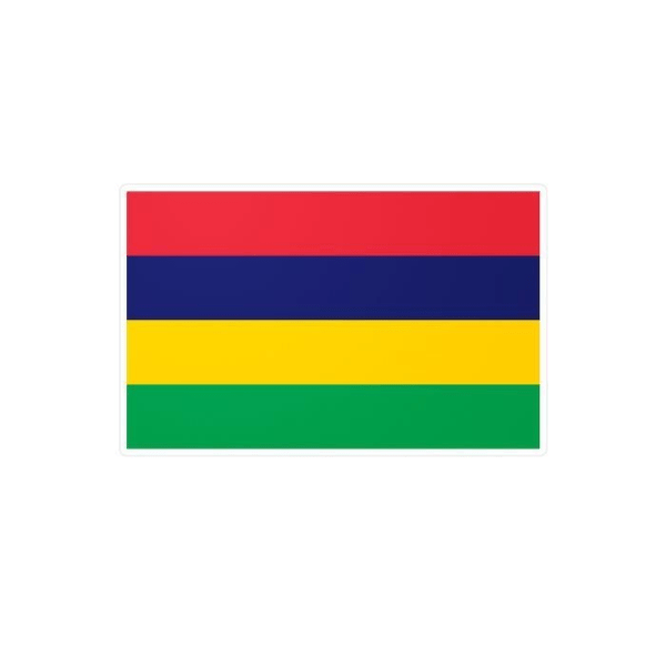 Klistermärke Mauritius flagga 2,0x3,5cm i 1000 bitar