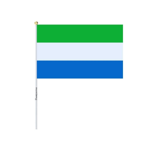 Partier Miniflag Sierra Leone 14x21cm i 100 stykker