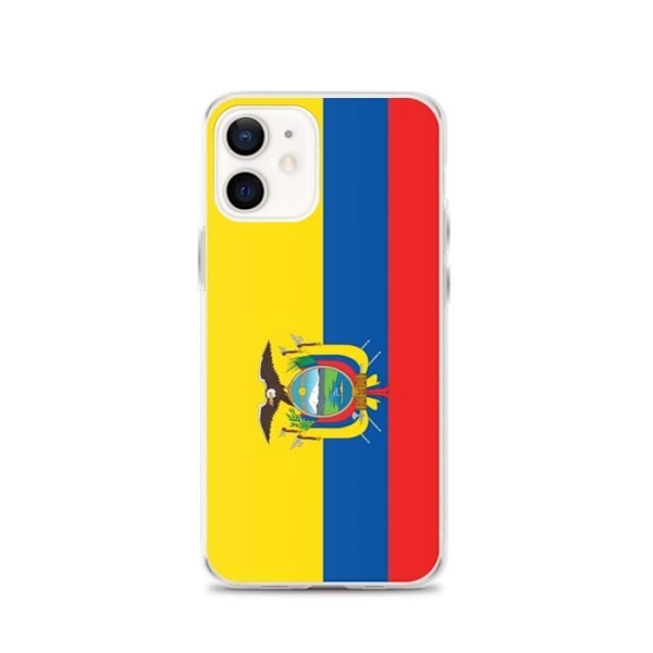 iPhone-kuori - PIXELFORMA - iPhone 12 - Ecuadorin lippu - Täysi suoja - Pehmeä silikoni