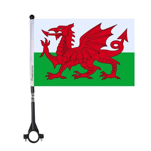 Wales cykelflag 10 stykker polyester