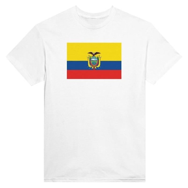 Ecuador Flag T-paita valkoisena Vit S