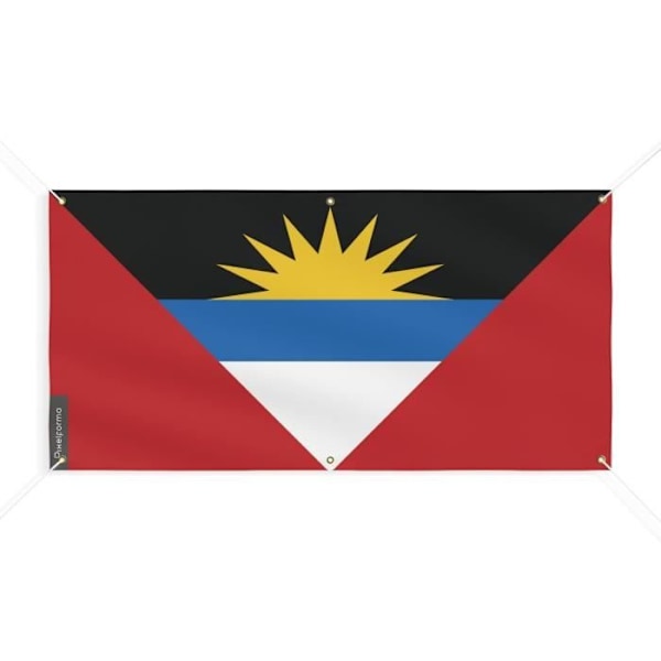 Banner Flag for Antigua and Barbuda 6 Øjer 200x400cm i polyester