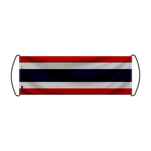 Flag - Thailand - 24 x 70 cm - Polyester - Waterproof - Double-sided Flerfärgad