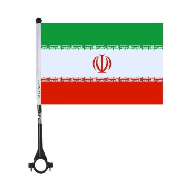 Iran Cykelflagga Polyester 5 delar 14x21cm