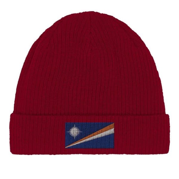 Bonnet Drapeau Marshallöarna i Röd Röd