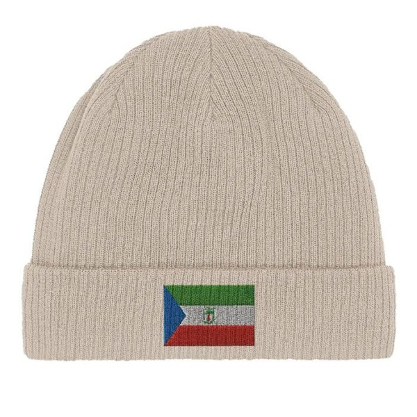 Beige Equatorial Guinea Flag Cap Beige