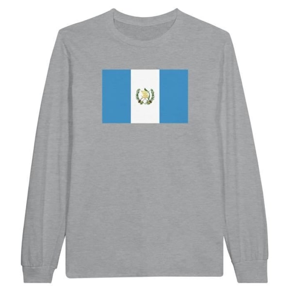 Guatemala Flag langærmet T-shirt i grå Grå jag