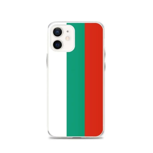 Coque til iPhone - PIXELFORMA - iPhone 12 - Bulgariens flag - Blødt silikone - Letvægtsdesign Vit, Grön, Röd