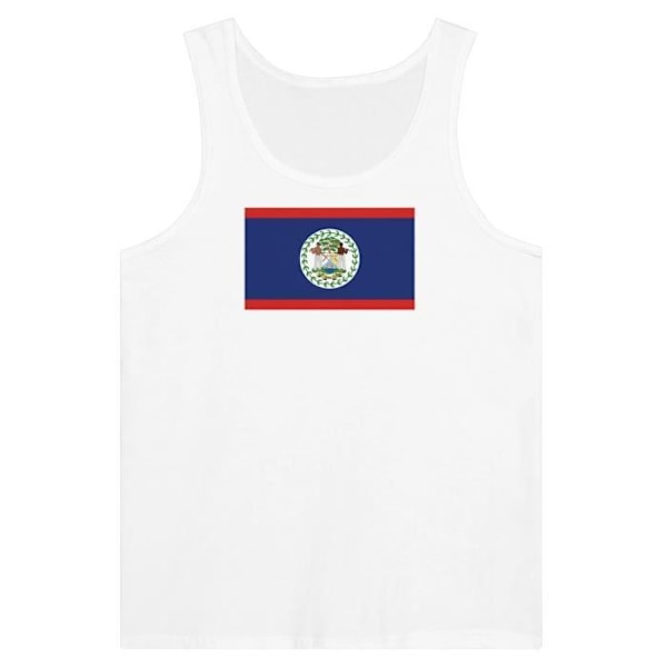 Belize Flag Tank Top i hvid Vit S