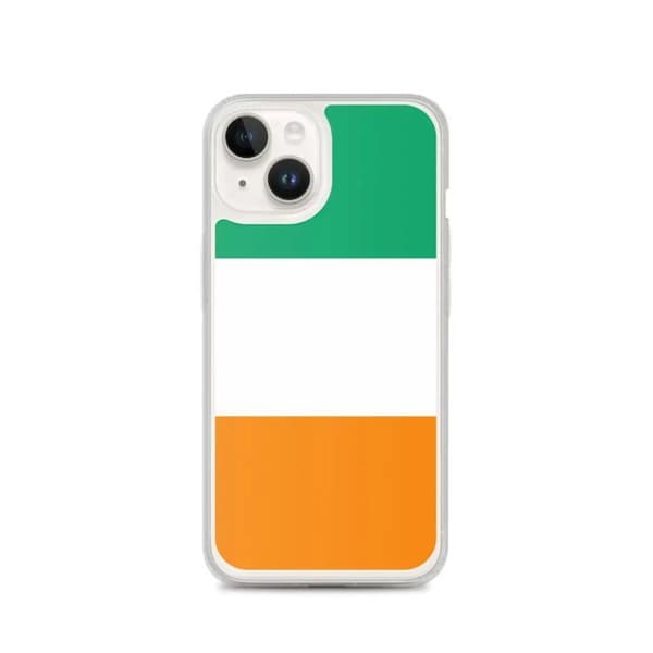 Coque iPhone - Flag Côte d'Ivoire - Vertikal Model - Elastisk - Multifarvet - Silikone Flerfärgad