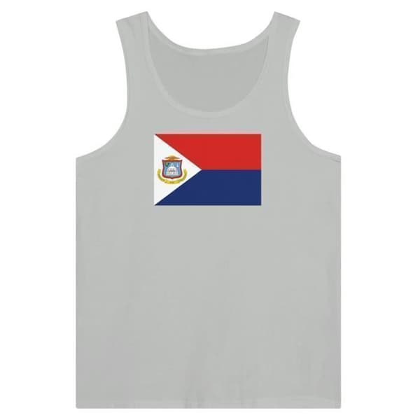 Saint Martin Flag toppi harmaa Grå XXL