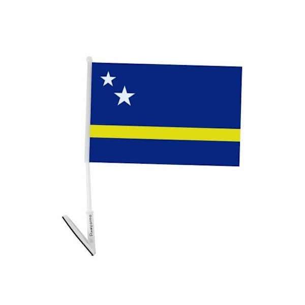 Selvklæbende flag Curaçao 10 stykker 14x21cm