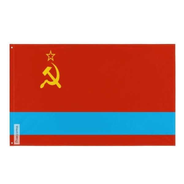 Republikken Kasakhstans flag 90x150cm i polyester