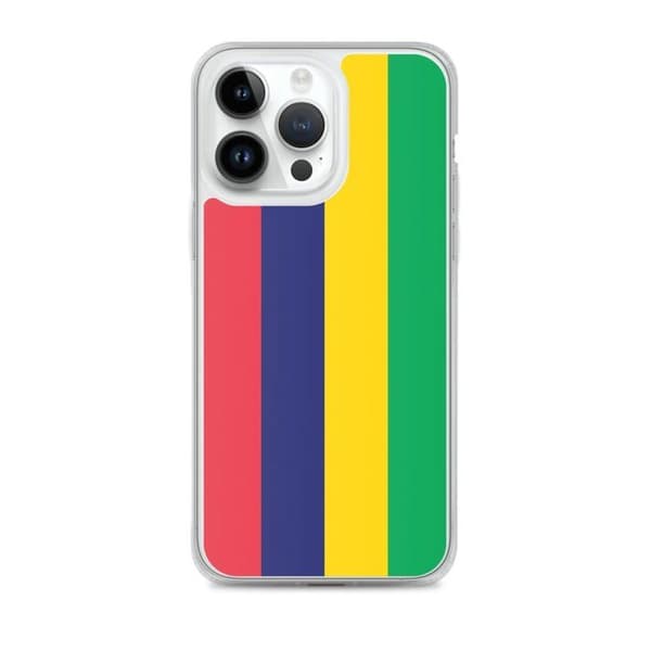 Coque Telefon Flag Mauritius - iPhone 14 Pro Max Flerfärgad