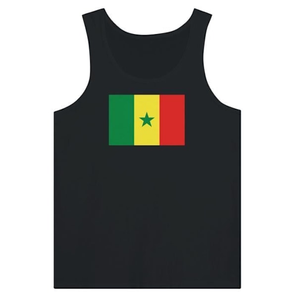 Senegal Flag Tank Top i Sort Svart M