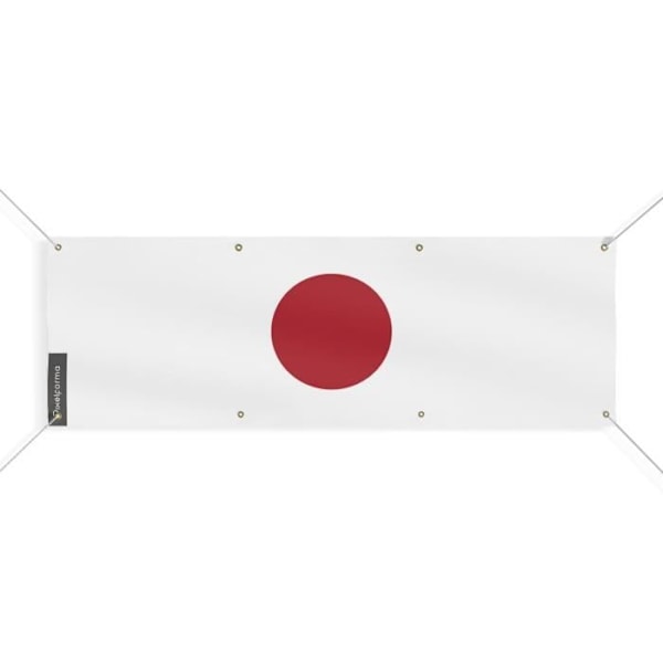 Japanin lippubanneri 8 silmukkaa 130x390 cm