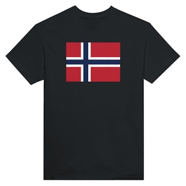 Bouvet Island Flag T-shirt i sort farve Svart XXL