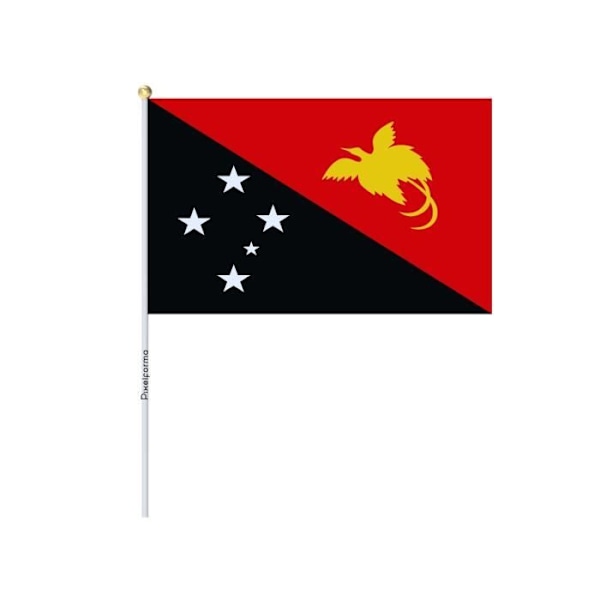 Partier Miniflag fra Papua Ny Guinea i 50 stykker 30x45cm