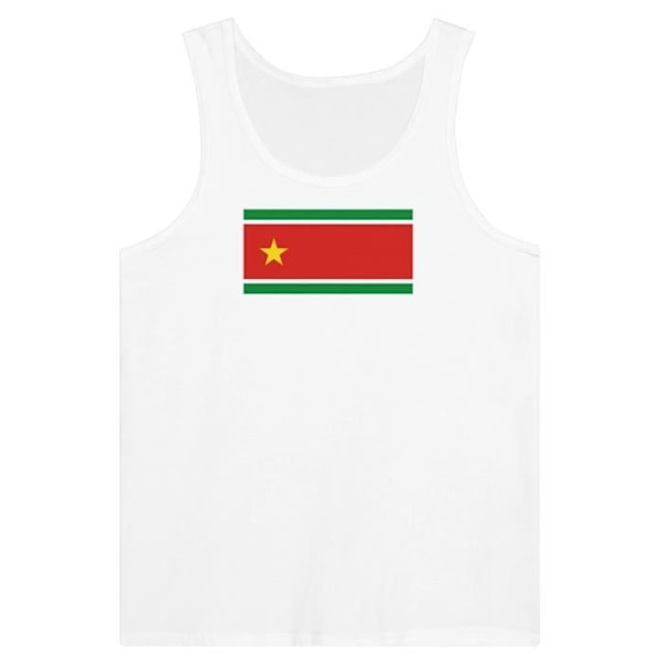 Guadeloupe Flag Tank Top i Vit Vit S