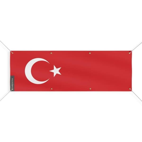 Tunisian lippubanneri - PIXELFORMA - 8 silmukkaa - 40x120 cm