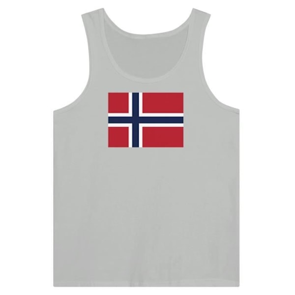 Bouvet Island Flag Tank Top i Grå Grå M